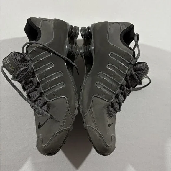 Nike Shox NZ Metal Grey Mens Athletic Sneakers Shoes 378341-059 Gym Run Sz 12 - Picture 5 of 11